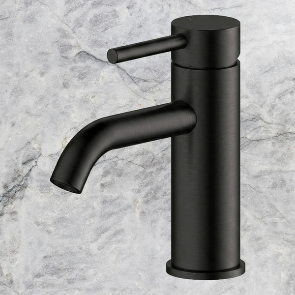 Arcisan Axus Pin Basin Mixer Brushed Iron