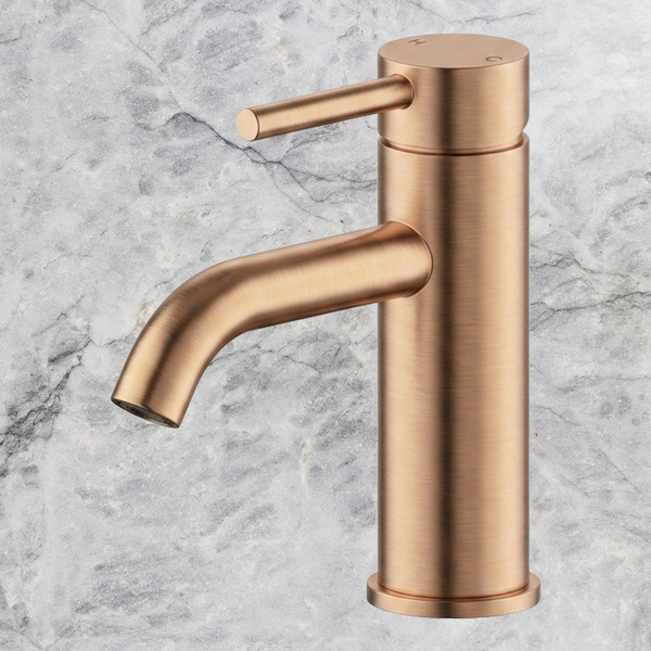 Arcisan Axus Pin Basin Mixer Brushed Rose Gold