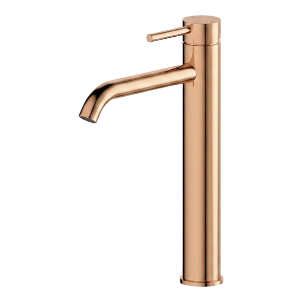 Arcisan Axus Pin Extended Height Basin Mixer Rose Gold