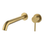 Arcisan Axus Pin Wall Mount Basin/Bath Mixer 220mm Spout (Trim Kit Only) Brushed Brass