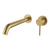 Arcisan Axus Pin Wall Mount Basin/Bath Mixer 220mm Spout (Complete Kit) Brushed Brass