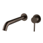 Arcisan Axus Pin Wall Mount Basin/Bath Mixer 220mm Spout (Trim Kit Only) Dark Bronze