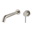 Arcisan Axus Pin Wall Mount Basin/Bath Mixer 220mm Spout (Trim Kit Only) Brushed Nickel