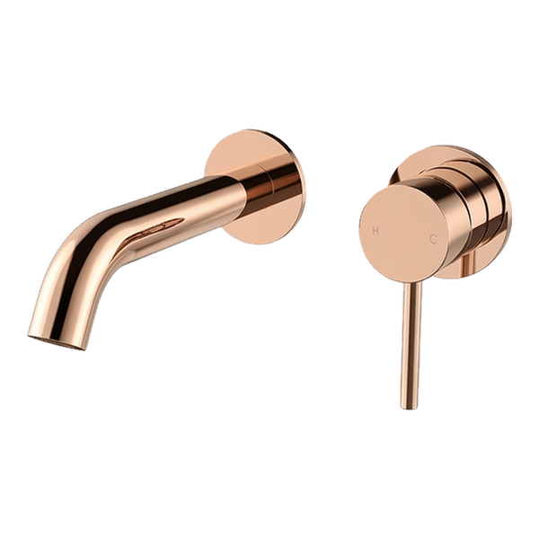 Arcisan Axus Pin Wall Mount Basin/Bath Mixer 150mm Spout (Trim Kit Only) Rose Gold