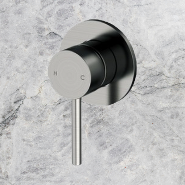 Arcisan Axus Pin Shower or Bath Mixer (Trim Kit Only) Brushed Gunmetal
