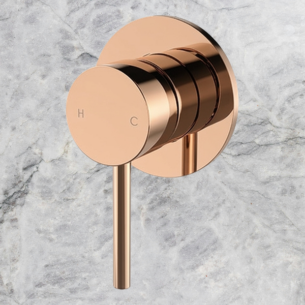 Arcisan Axus Pin Shower or Bath Mixer (Trim Kit Only) Rose Gold