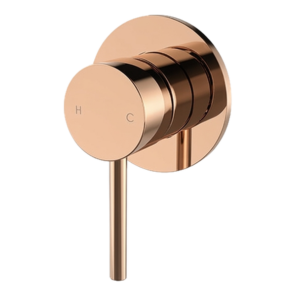 Arcisan Axus Pin Shower or Bath Mixer (Complete Kit) Rose Gold