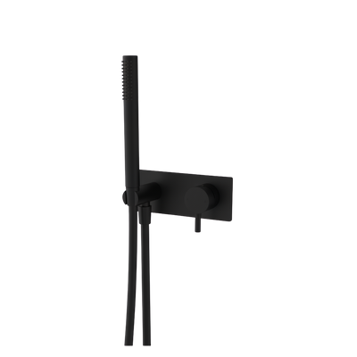 Arcisan Axus Pin Shower Mixer and Handshower with Plate (Complete Kit) Matte Black