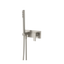 Arcisan Axus Pin Shower Mixer and Handshower with Plate (Trim Kit Only) Brushed Nickel