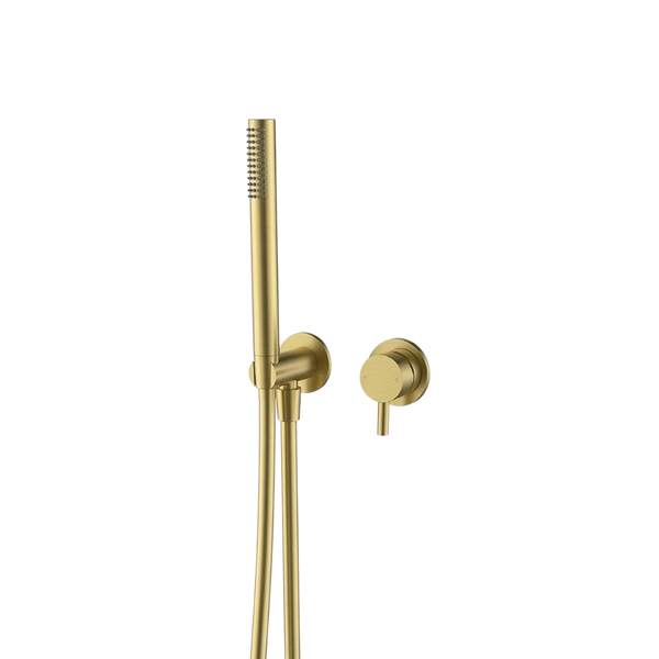 Arcisan Axus Pin Shower Mixer and Handshower (Complete Kit) Brushed Brass