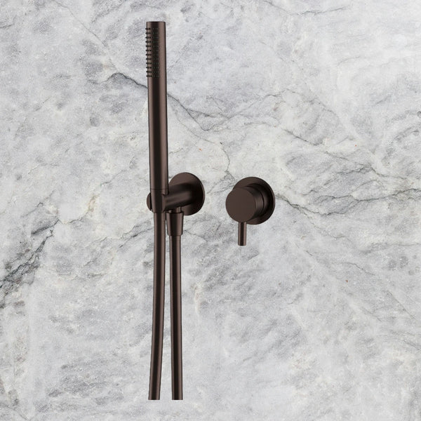 Arcisan Axus Pin Shower Mixer and Handshower (Trim Kit Only) Dark Bronze