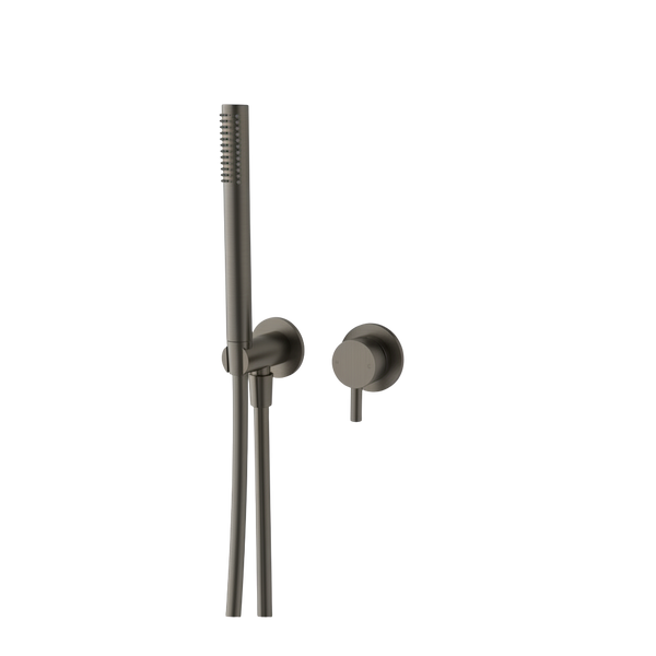 Arcisan Axus Pin Shower Mixer and Handshower (Complete Kit) Brushed Gunmetal