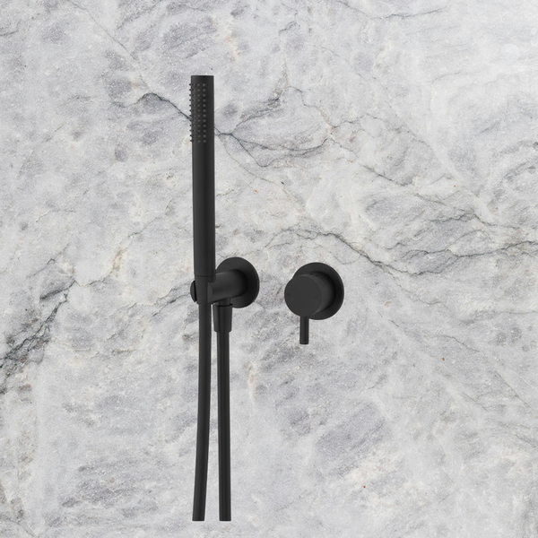 Arcisan Axus Pin Shower Mixer and Handshower (Complete Kit) Matte Black