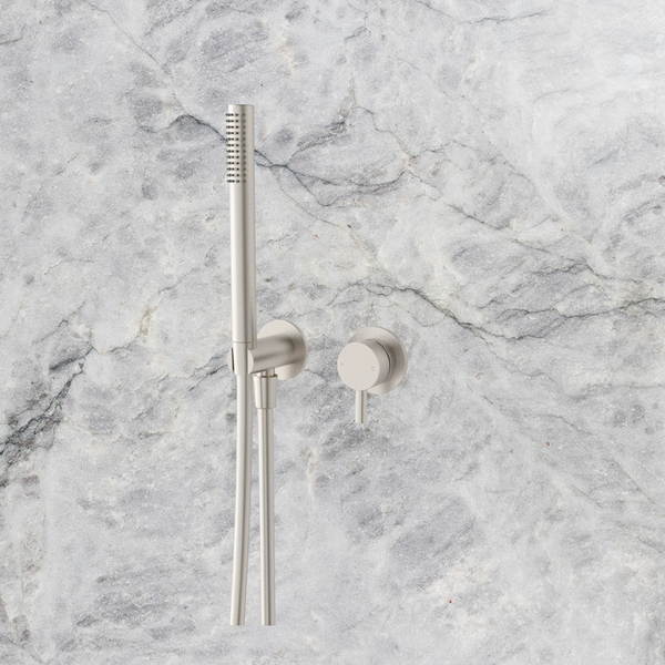 Arcisan Axus Pin Shower Mixer and Handshower (Trim Kit Only) Brushed Nickel