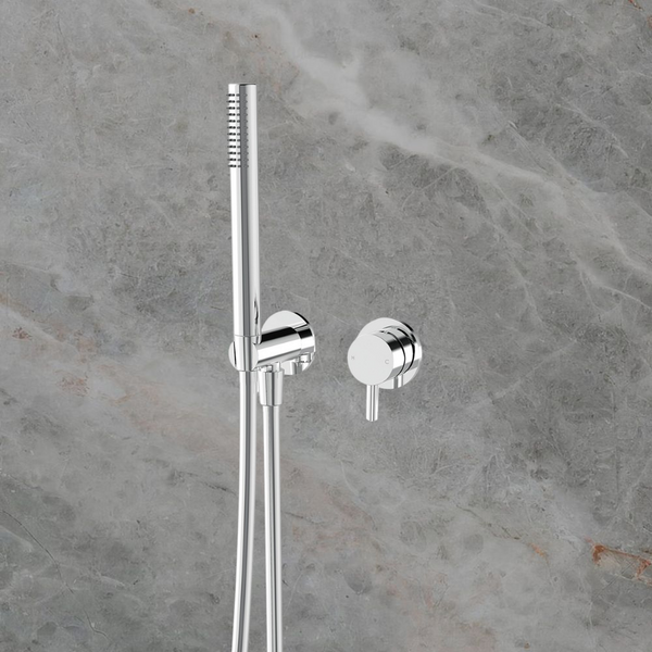 Arcisan Axus Pin Shower Mixer and Handshower (Complete Kit) Chrome