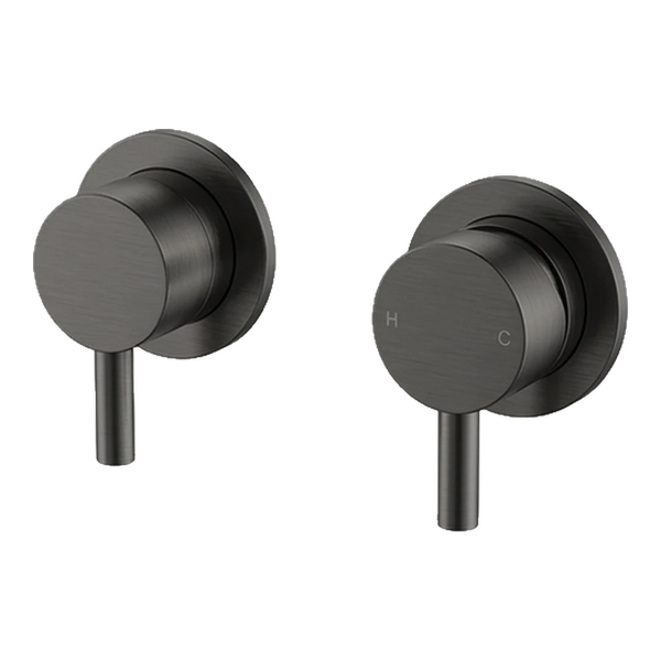 Arcisan Axus Pin Shower Mixer and 3-Way Diverter (Complete Kit) Brushed Iron
