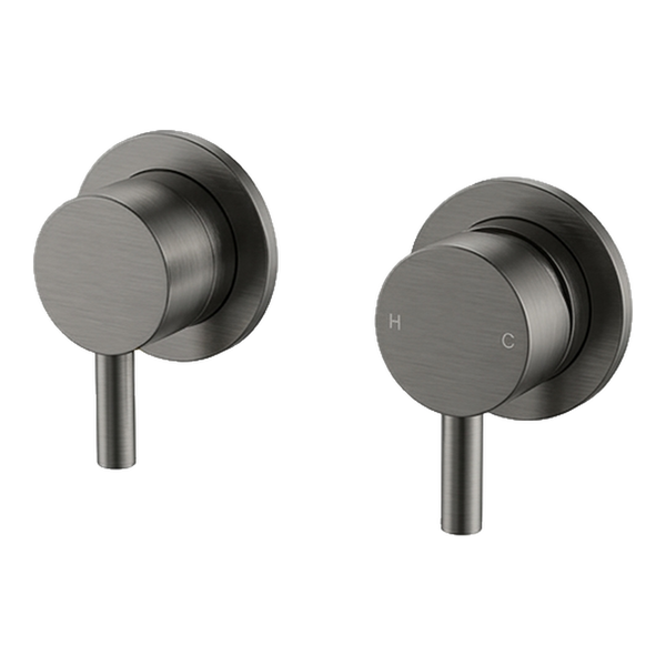 Arcisan Axus Pin Shower Mixer and 3-Way Diverter (Trim Kit Only) Brushed Gunmetal