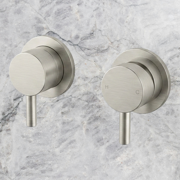 Arcisan Axus Pin Shower Mixer and 3-Way Diverter (Trim Kit Only) Brushed Nickel