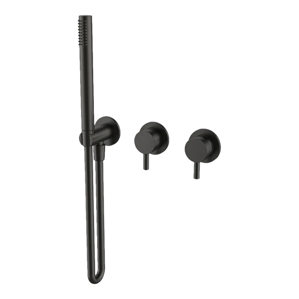 Arcisan Axus Pin Shower Mixer, Diverter and Handshower (Trim Kit Only) Brushed Iron