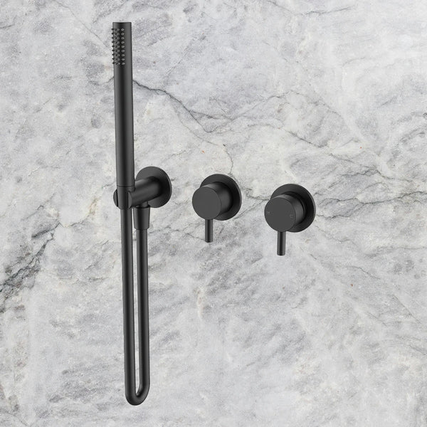 Arcisan Axus Pin Shower Mixer, Diverter and Handshower (Trim Kit Only) Matte Black