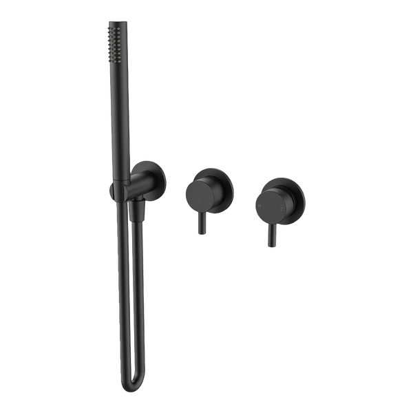 Arcisan Axus Pin Shower Mixer, Diverter and Handshower (Trim Kit Only) Matte Black