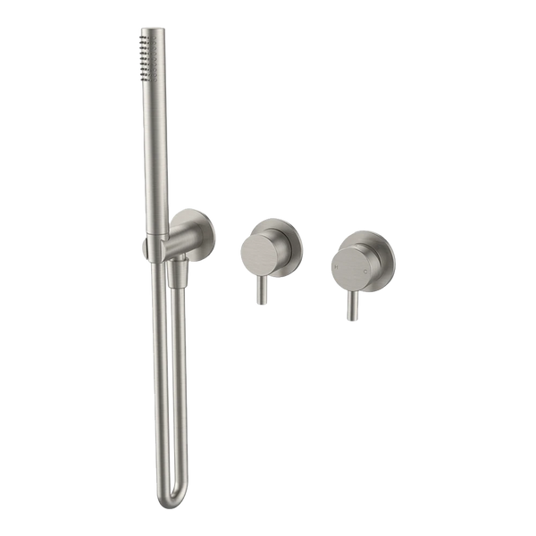 Arcisan Axus Pin Shower Mixer, Diverter and Handshower (Trim Kit Only) Brushed Nickel