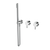 Arcisan Axus Pin Shower Mixer, Diverter and Handshower (Trim Kit Only) Chrome