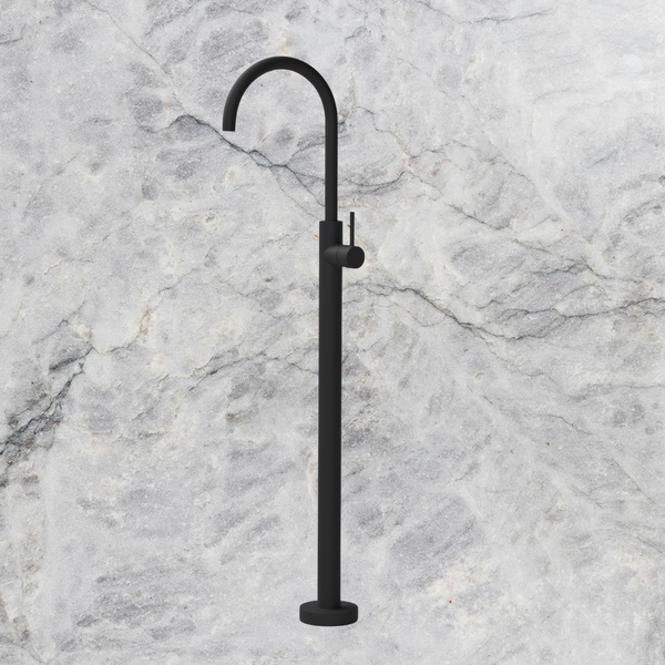 Arcisan Axus Pin Freestanding Bath Mixer (Trim Kit Only) Matte Black