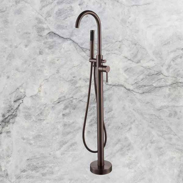Arcisan Axus Pin Lever Freestanding Bath Mixer with Handshower (Trim Kit Only) Dark Bronze