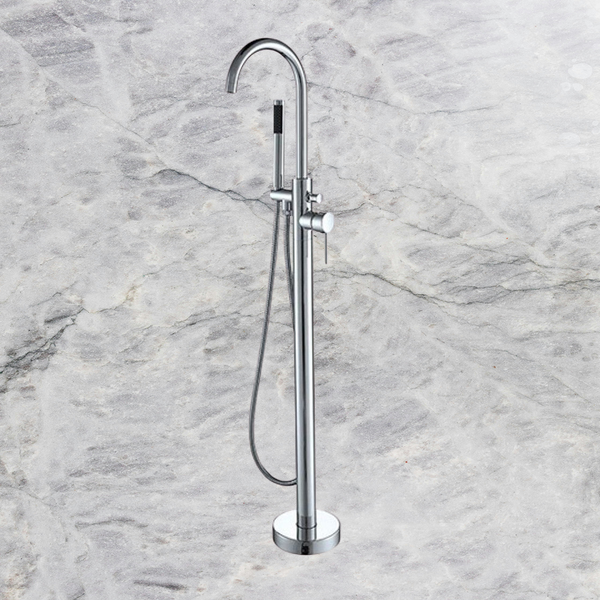 Arcisan Axus Pin Lever Freestanding Bath Mixer with Handshower (Trim Kit Only) Chrome
