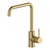 Arcisan Axus Pin Square Line Spout Kitchen Mixer Brushed Brass