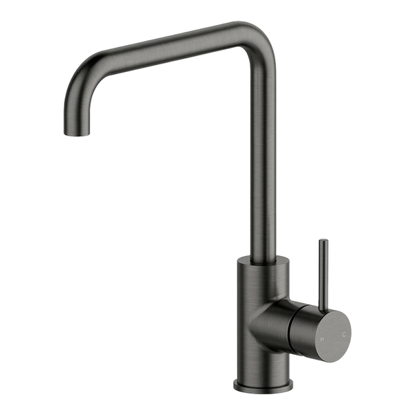 Arcisan Axus Pin Square Line Spout Kitchen Mixer Brushed Gunmetal