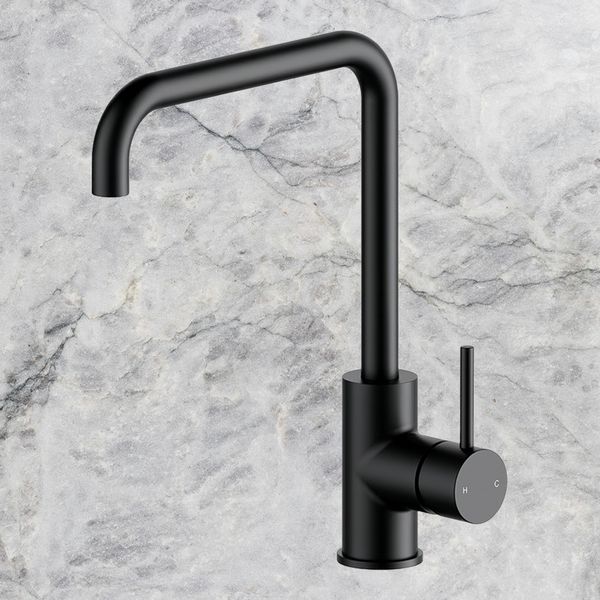 Arcisan Axus Pin Square Line Spout Kitchen Mixer Matte Black