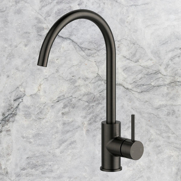 Arcisan Axus Pin Arch Spout Kitchen Mixer Brushed Iron