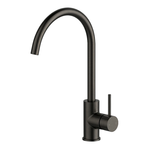 Arcisan Axus Pin Arch Spout Kitchen Mixer Brushed Iron