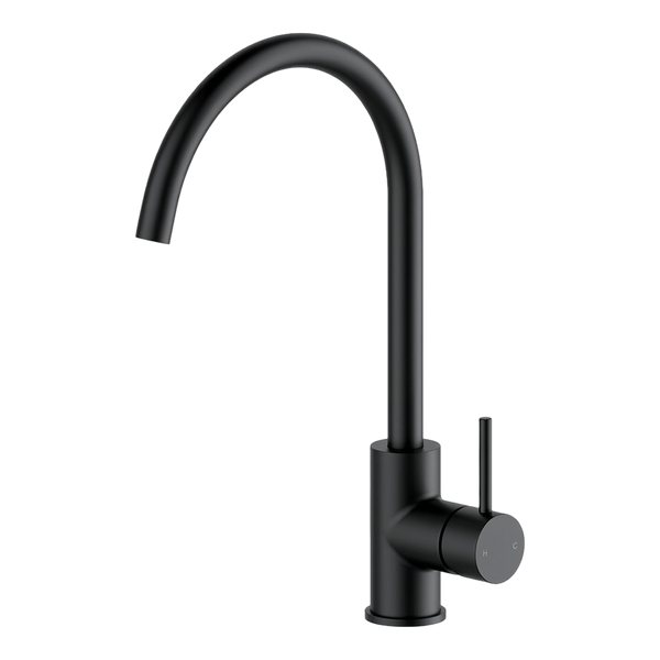 Arcisan Axus Pin Arch Spout Kitchen Mixer Matte Black