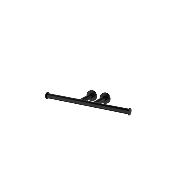 Arcisan Axus Double Toilet Roll Holder with Two Wall Fixing Points Matte Black