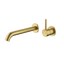 Arcisan Axus Wall Mount Basin/Bath Mixer Pin Lever Up 220mm Spout (Trim Kit Only) Brushed Brass