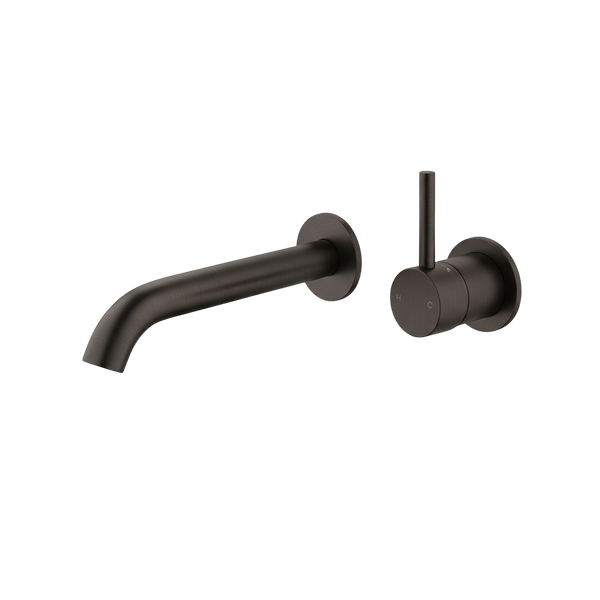 Arcisan Axus Wall Mount Basin/Bath Mixer Pin Lever Up 150mm Spout (Trim Kit Only) Brushed Iron