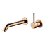 Arcisan Axus Pin Wall Mount Basin/Bath Mixer Lever Up 150mm Spout (Trim Kit Only) Rose Gold
