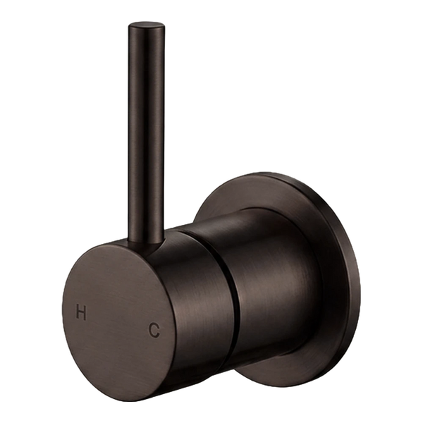 Arcisan Axus Pin Shower or Bath Mixer Lever Up 60mm Cover Plate (Complete Kit) Dark Bronze