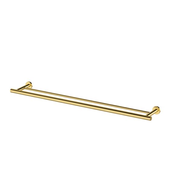 Arcisan Axus Double Towel Rail 800mm Brushed Brass
