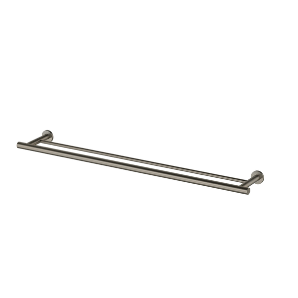 Arcisan Axus Double Towel Rail 800mm Brushed Gunmetal