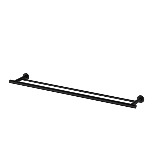 Arcisan Axus Double Towel Rail 800mm Matte Black