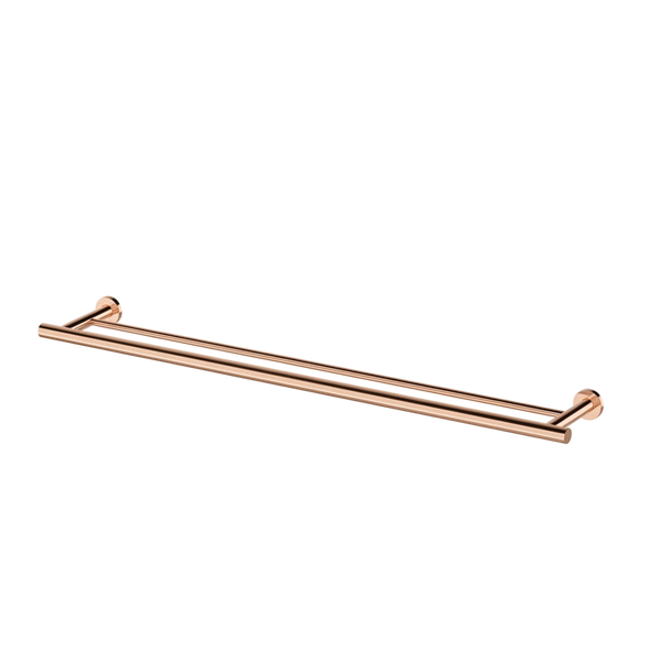 Arcisan Axus Double Towel Rail 800mm Brushed Rose Gold