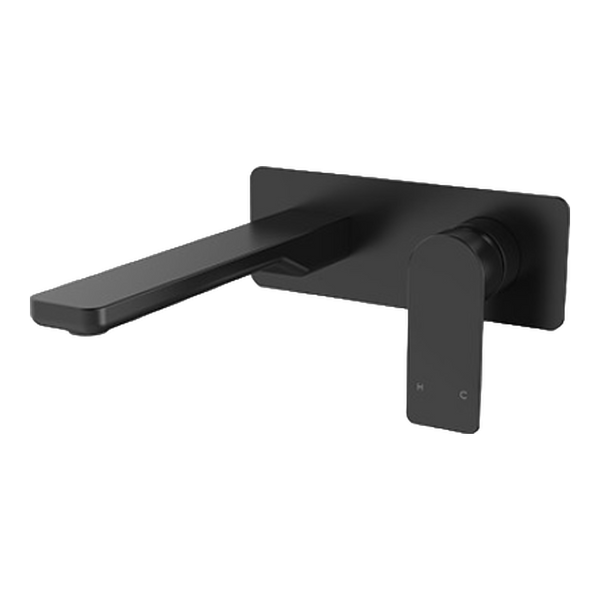 Arcisan Kibo Wall Mixer Set 200mm Spout (Trim Kit Only) Matte Black