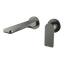 Arcisan Kibo Wall Mounted Mixer Set 200mm Spout with Round Back Plates (Trim Kit Only) Brushed Gunmetal