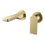 Arcisan Kibo Wall Mounted Mixer Set 150mm Spout with Round Back Plates (Trim Kit Only) Brushed Brass