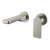 Arcisan Kibo Wall Mounted Mixer Set 150mm Spout with Round Back Plates (Trim Kit Only) Brushed Nickel