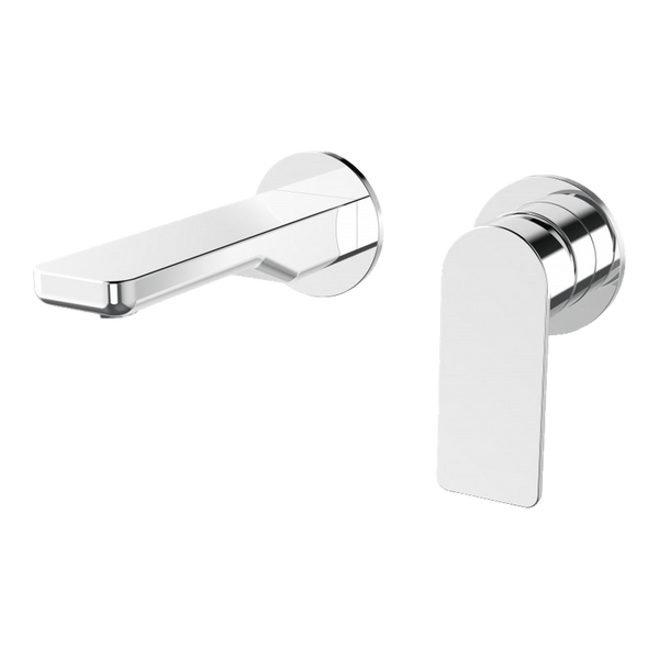 Arcisan Kibo Wall Mounted Mixer Set 150mm Spout with Round Back Plates (Complete Kit) Chrome